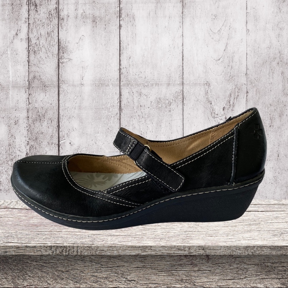 Puma Black Eco Ortholite Wedge Slip On Shoes 8N